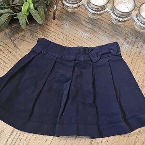 3T Navy Skort With Cute Side Bow